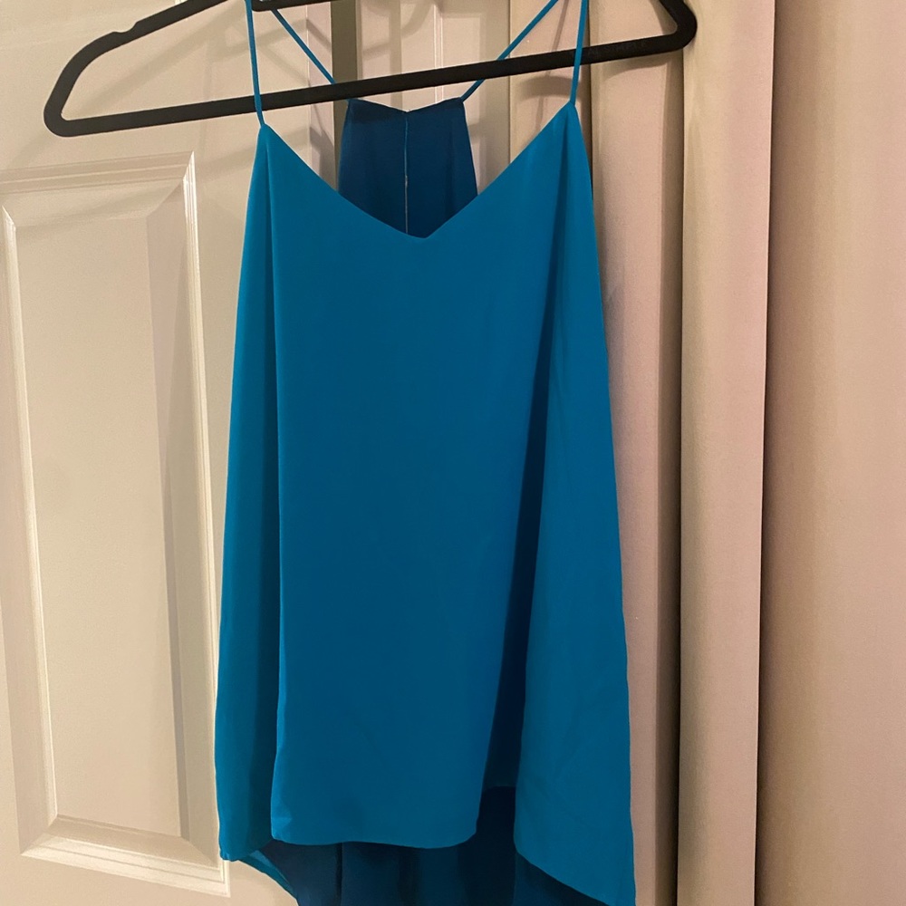 Reversible blue tank top